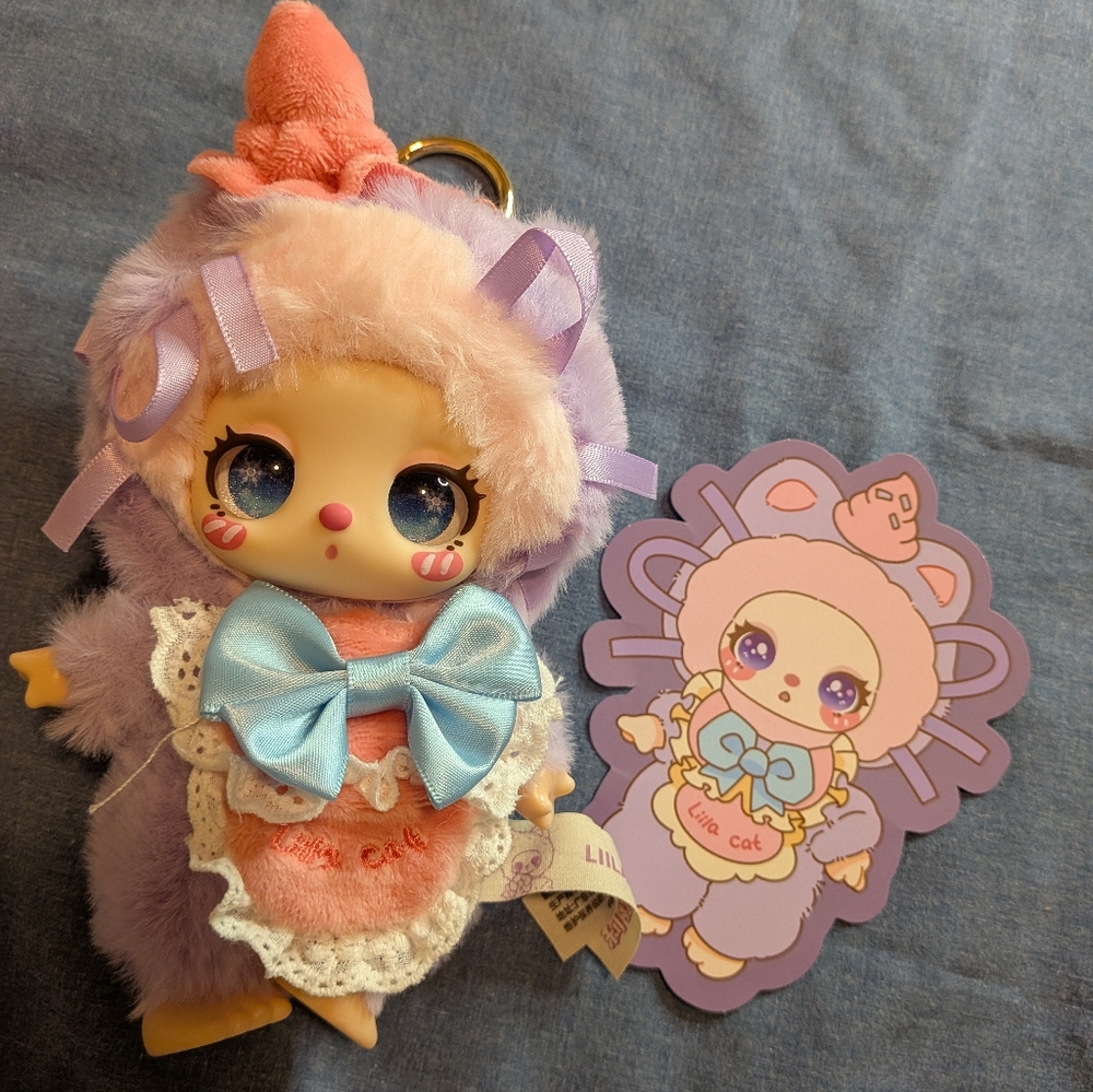 Liila Kitten Kitchen Keychain Plush